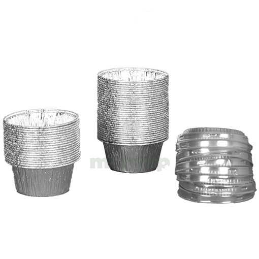Picture of Aluminum round cupcake transparent cover 50 pieces 