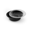صورة علبة مايكرويف دائرية 24 أونصة بغطاء شفاف