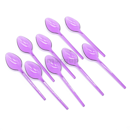 Picture of Transparent Plastic Ice Cream Spoon Color 50 pcs  