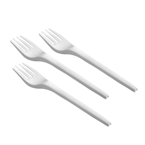 Picture of White Plastic Fork 50 pcs