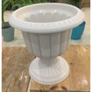 Picture of White circular basin with pedestal #