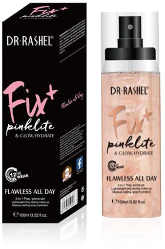 صورة Dr. Rashel Fix Pinklite & Glow,Hydrate Mist Makeup Flawless All Day 100ml