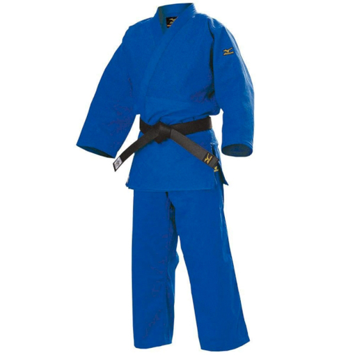 Picture of Internationally certified judo suit, blue color Mizuno, made in Pakistan