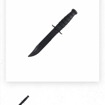 Picture of Black plastic dagger blade