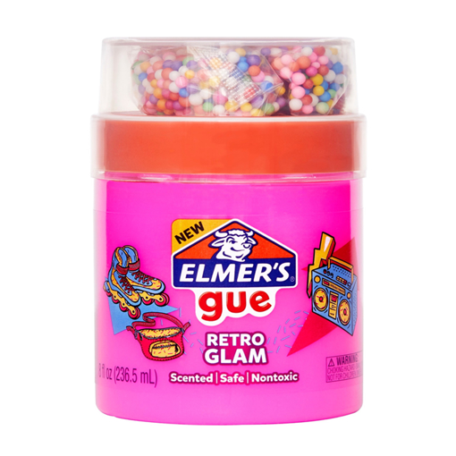 Picture of ELM 80S GLAM MIXIN 8OZ OS PRMD (hot pink with foam balls)