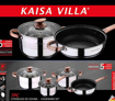 Picture of Kaisa Villa 7 Piece Stainless Steel Induction Cookware Set