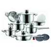 Picture of German Design Cookware Pot Sets 16 piece - Stainless Steel, 11 layer