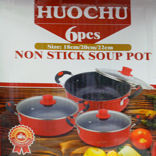 Picture of huochu non stick soup pot 6 pcs
