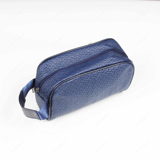 Picture of handy bag leather navy blue no1