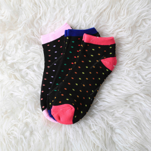 Picture of girls winter color socks free size 3 pair no 1