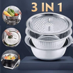 Picture of Antrixer Multifunctional Stainless Steel Basin with Grater Vegetable Cutter