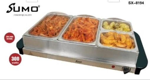 Picture of sumo buffet warmer 4 section