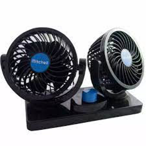 Picture of black double fan