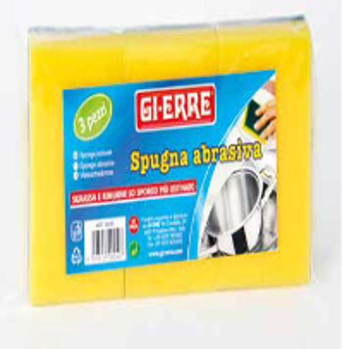 Picture of 4pcs.Cellulose sponge with scouring fibre