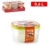 Picture of Pack of 2 food containers 0,6 L 2pcs