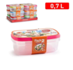 Picture of Pack of 2 food containers 0,7 Lt 2pcs
