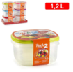 Picture of Pack of 2 food containers 1,2 L