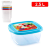 Picture of Square food container BASIC 2,5 L 2pcs