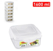 Picture of Square food container CLICK 1,6 L 2pcs