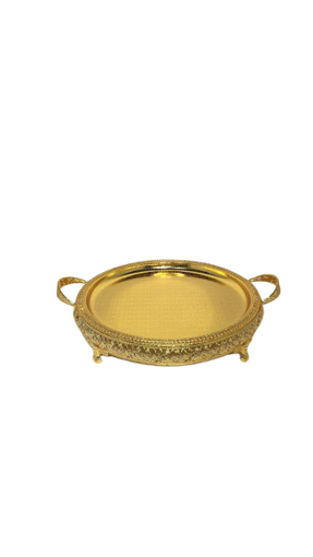 Picture of Round tray with golden base
