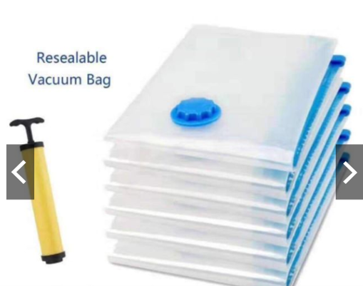 Picture of Plastic bags for storing clothes with air suction device