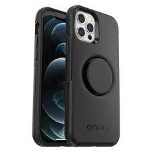 صورة Otterbox iPhone 12 / iPhone 12 Pro Otter+Pop Symmetry Case - Black