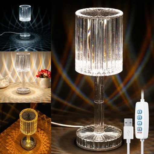 صورة diamond table lamp 3 lighting modes