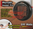 صورة Mini Electric Heater, Portable Plug-In Wall Adjustable 600W