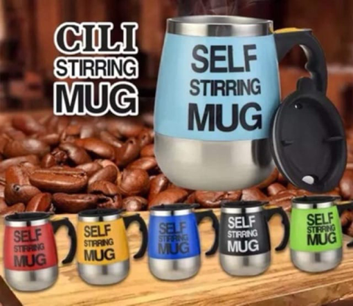 صورة Automatic blender mug, Charcoal type, 450ml Car Coffee Mug Auto Stirring Mug