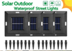 صورة LED Solar Waterproof Lighting Four Sides Wall Lamps For Garden Decoration