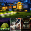 Picture of Solar Square Disk Lights, Waterproof 4-Pack 8LED Cube for Outdoor