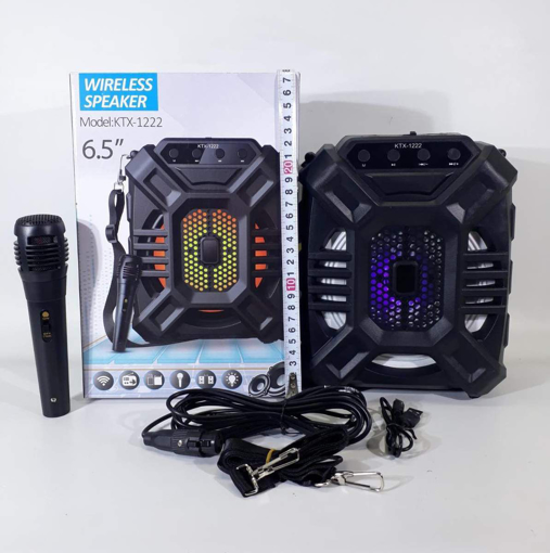 صورة KTX-1222 Wireless Karaoke Bluetooth Speaker With Mic