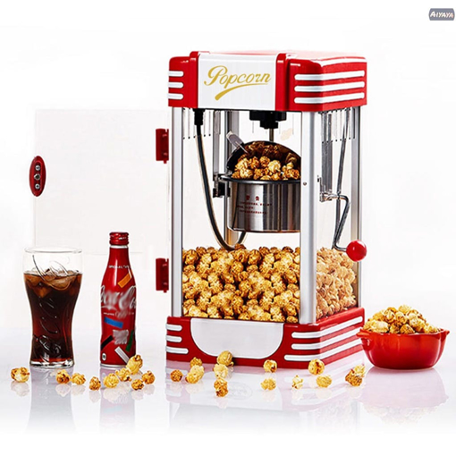 Picture of Popcorn Maker Machine Timing Function with Non-stick Removable Pot Plug
