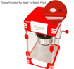 صورة Popcorn Maker Machine Timing Function with Non-stick Removable Pot Plug