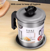 Picture of Stainless Steel Cooking Oil Storage Pot with Strainer Oil Filter Mug