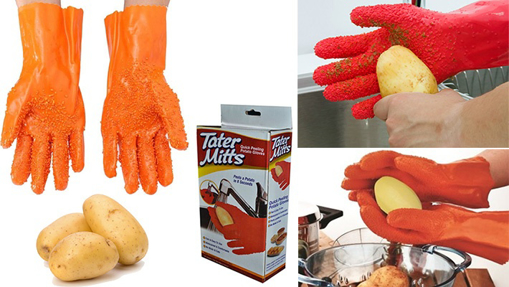 صورة Tater Mitts Potato Peeling Gloves