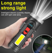 Picture of USB Rechargeable OSL+COB LED Flashlight With 4 Modes