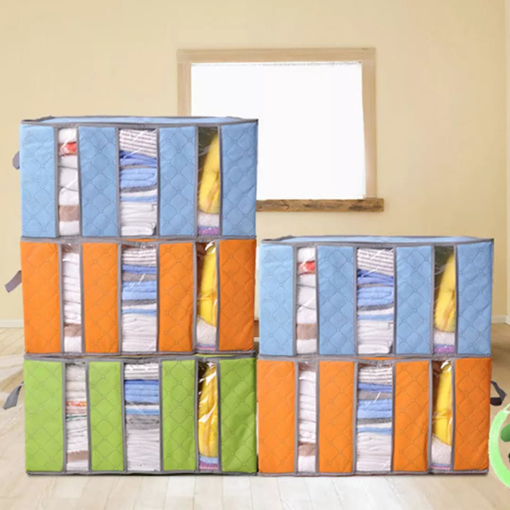 صورة حقيبة تخزين متعددة الألوان قابلة للطي