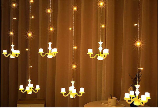 Picture of Chandelier Curtains Lights