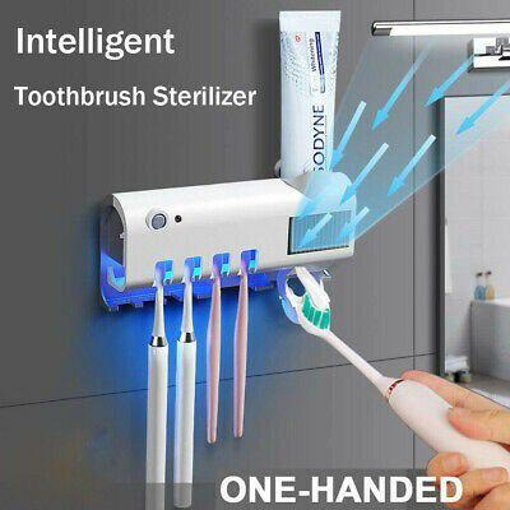 Picture of Toothpaste Dispenser and Sterilizer for Toothbrushes