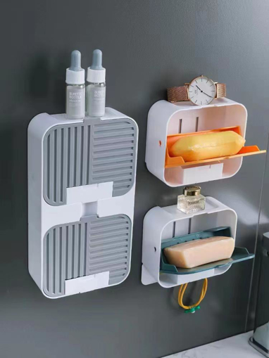 Picture of Double Soap Holder Box with Flip Lid