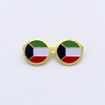 Picture of Kuwait Double Flag Glasses Shape Brooches
